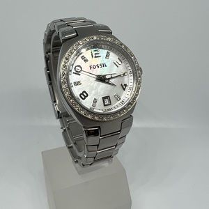 Mother of Pearl Fossil Watch